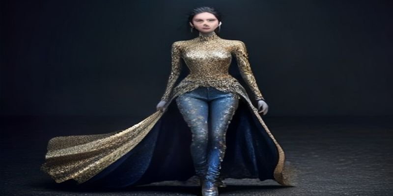 迪丽热巴的牛仔裤与碎金裙：成年人最顶级的清醒，是允许自己“穿帮”